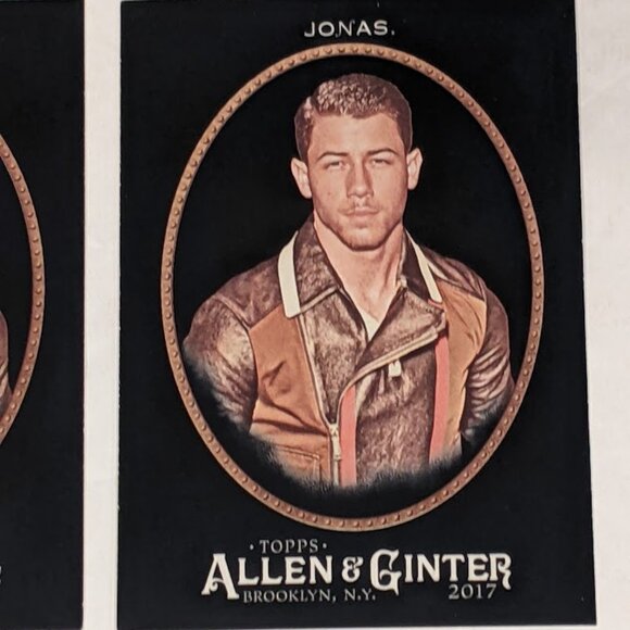 NICK JONAS Brothers 2017 Topps Allen & Ginter X Black Border Parallel #214 Cards - Picture 3 of 12
